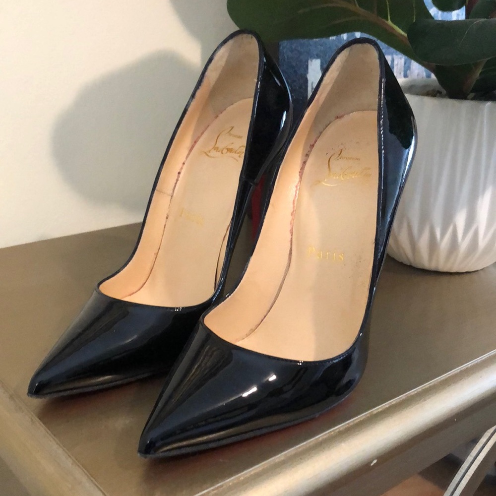 Black Patient leather Red Bottom pump
